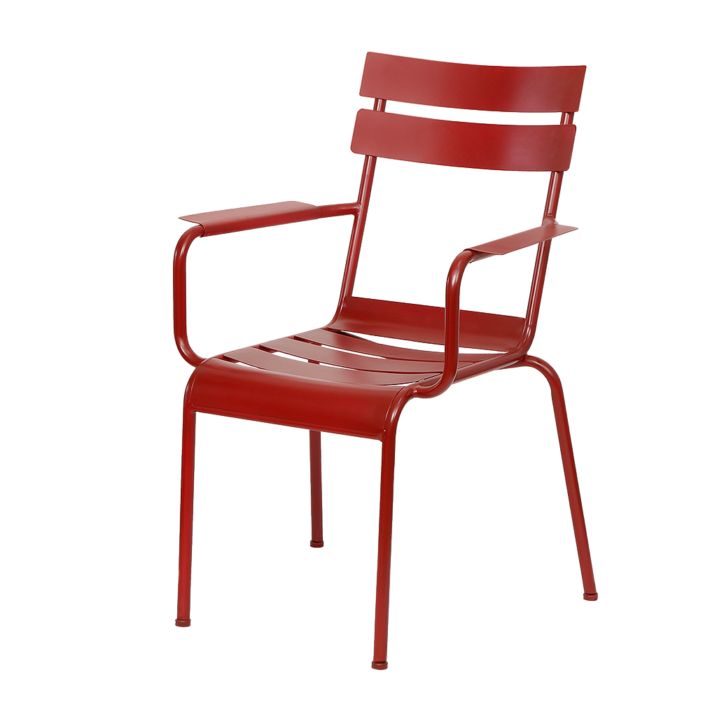 LUXEMBOURG - Armchair - Chinese red