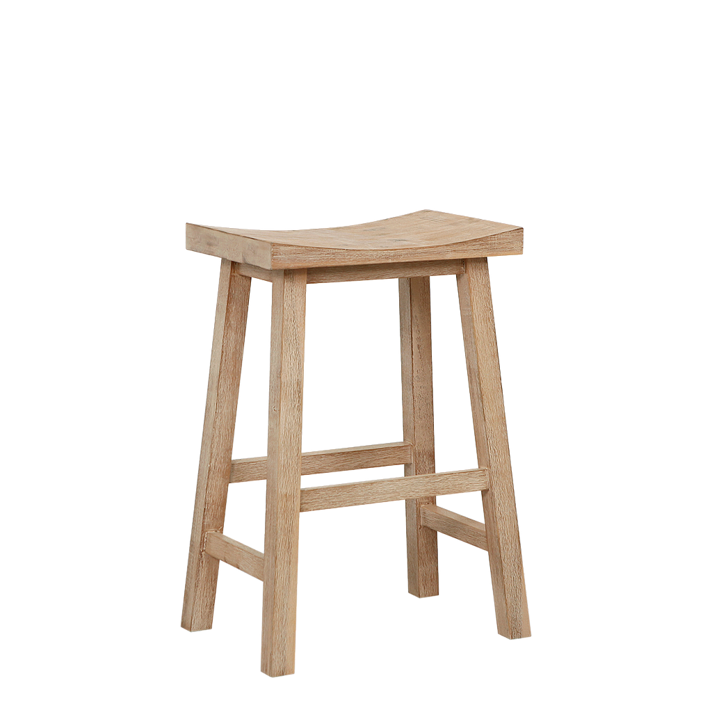 WALDAU - Wooden stool H60 - Toffee
