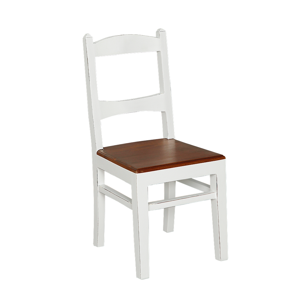 ALAN - Children's Chair / Seat H32 - Brocante white and Washed antic