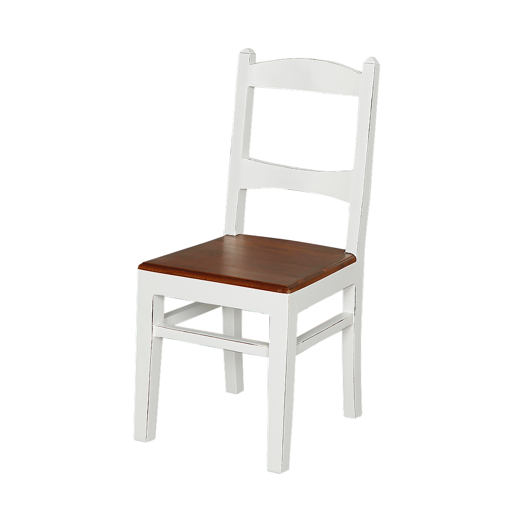 ALAN - Children's Chair / Seat H32 - Brocante white and Washed antic