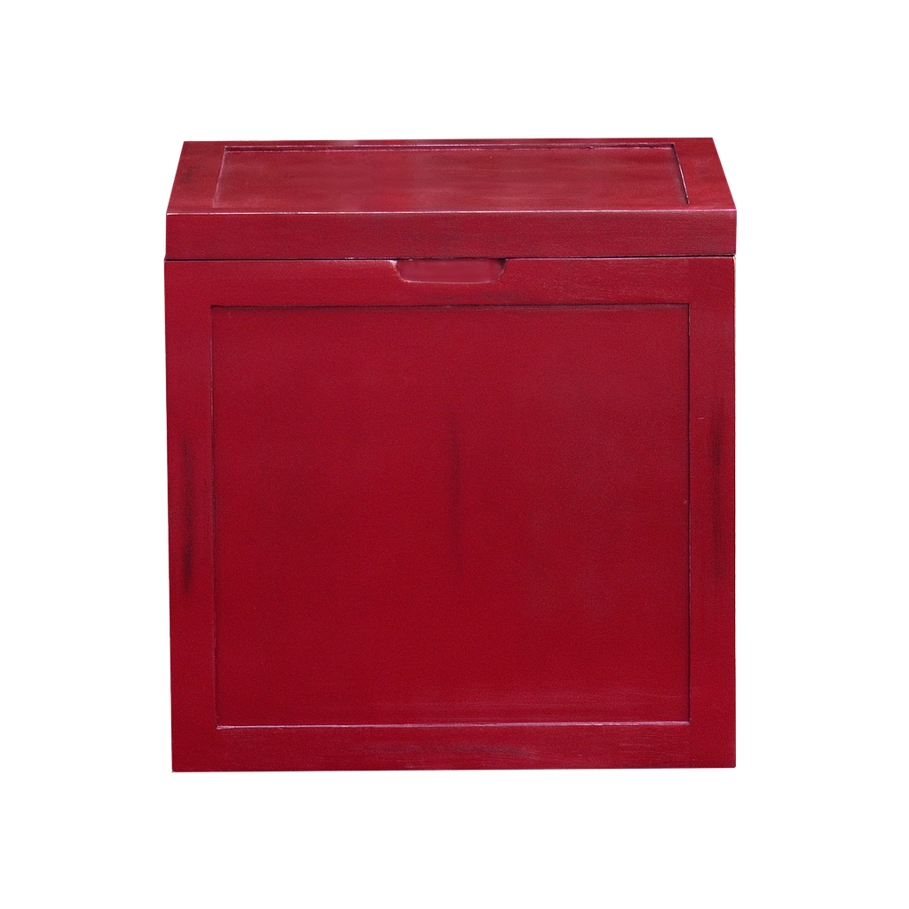 DION - Chest L55 x W55 - Patina chinese red