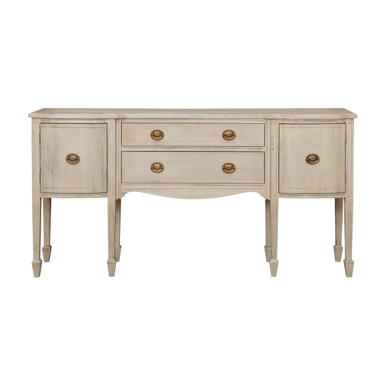 ELODIE - Console table L162 - Whitened acacia