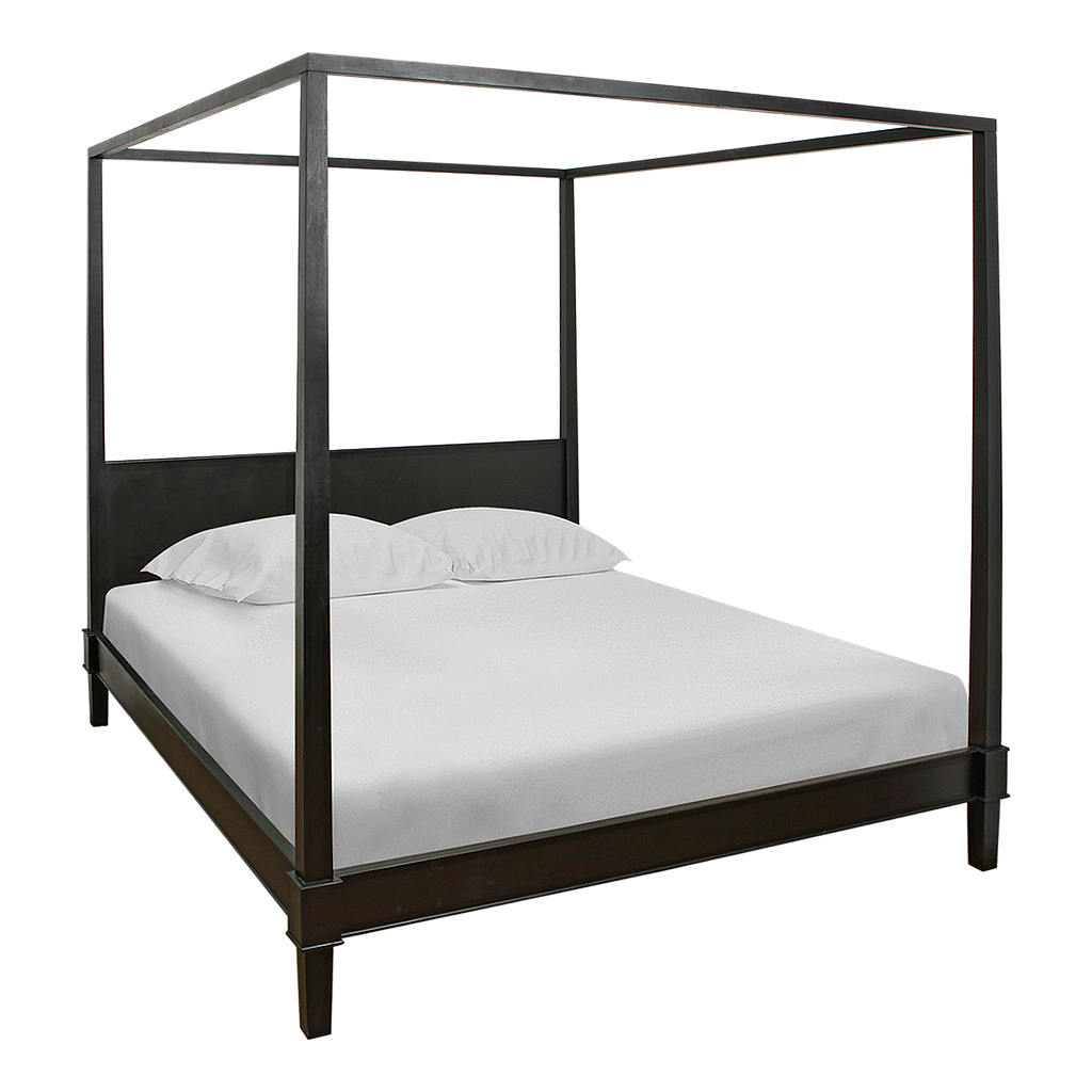 MENCE - King size bed (Mattress 180x200) - Black