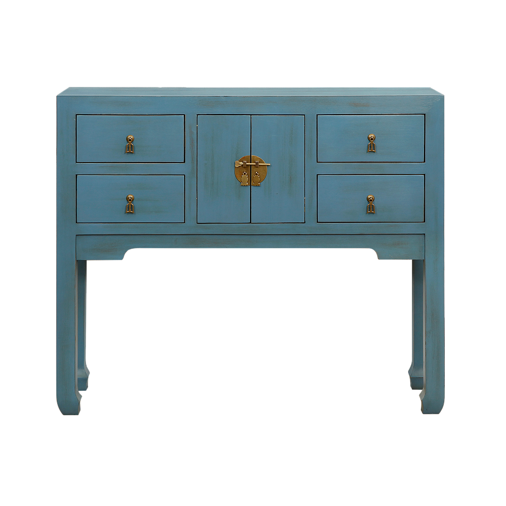 XIAN - Console table L100 - Shabby stone blue