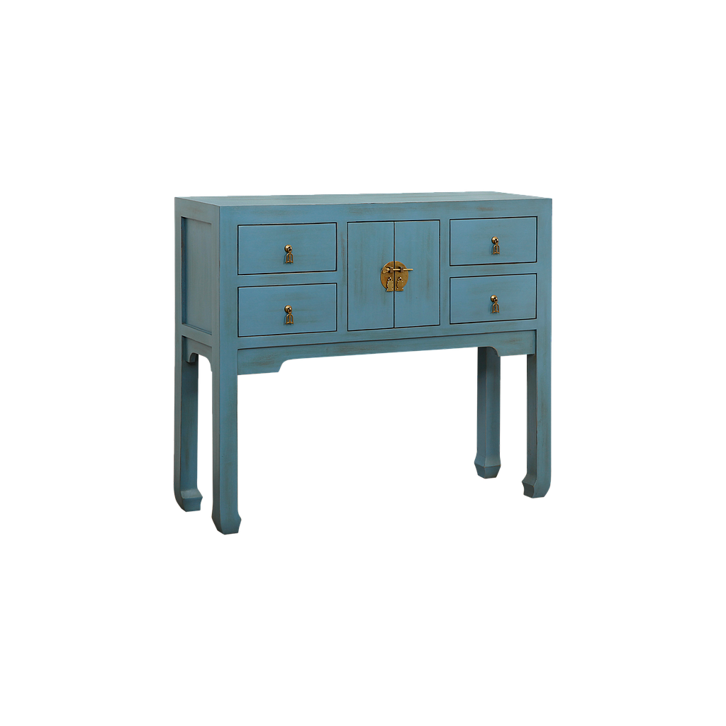 XIAN - Console table L100 - Shabby stone blue