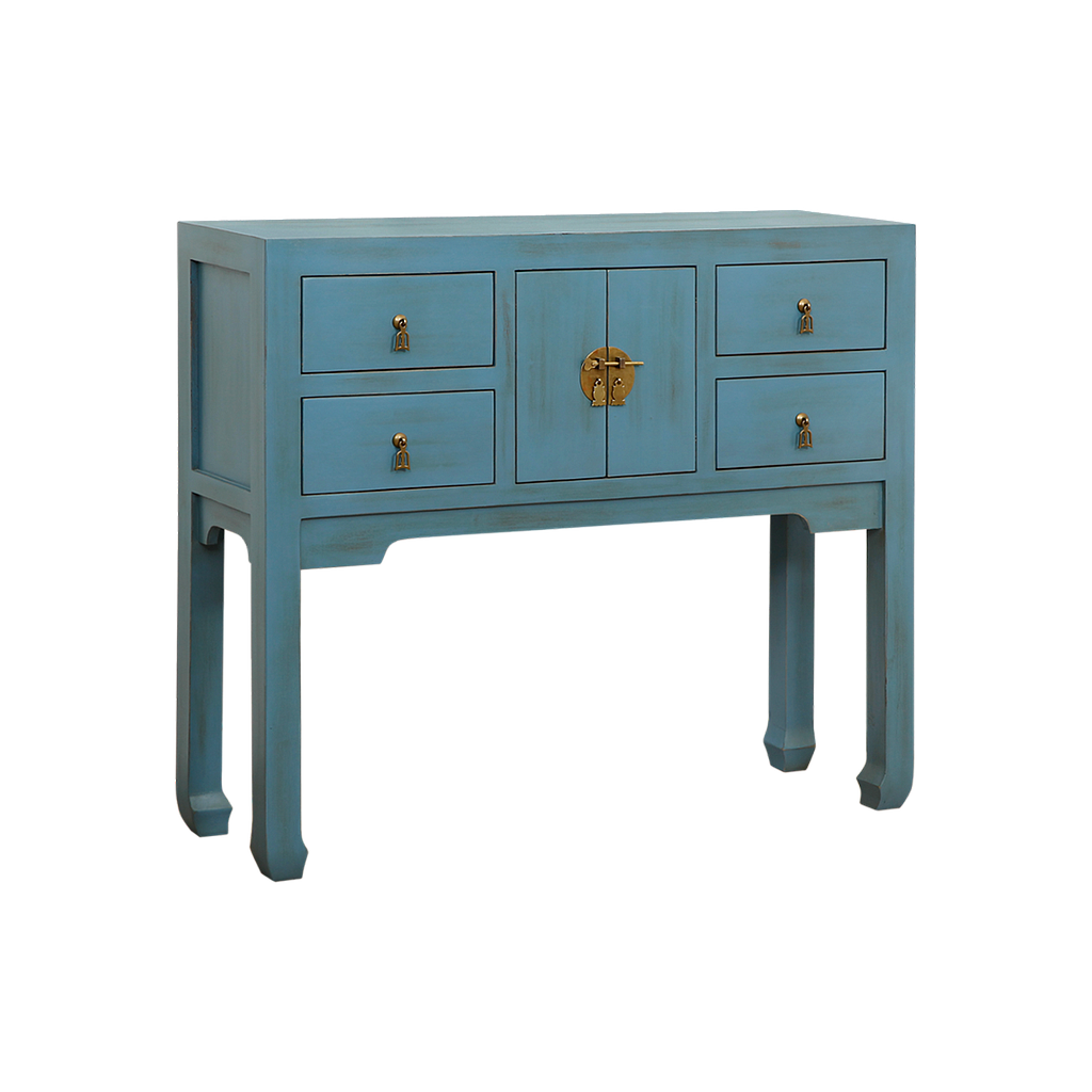XIAN - Console table L100 - Shabby stone blue
