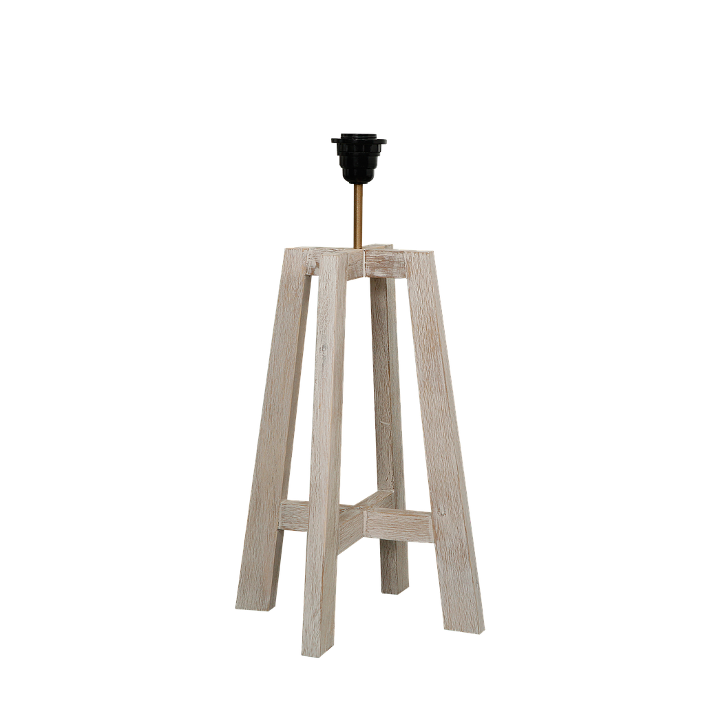 COPENHAGEN - Table lamp stand H40 - Whitened acacia