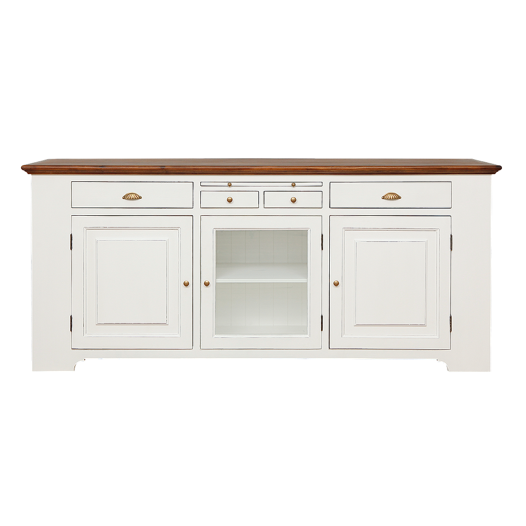 LUBERON - Sideboard L203 - Brocante white and Washed antic