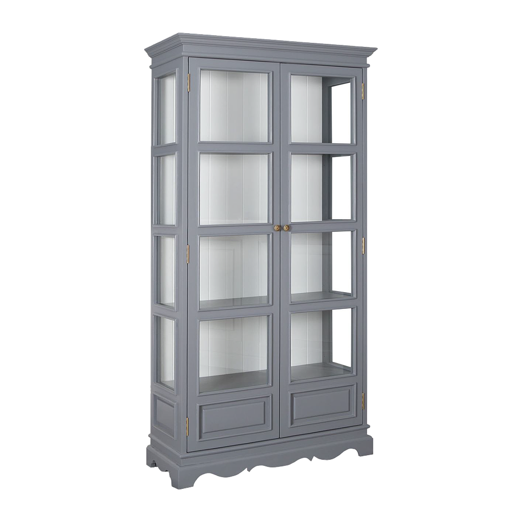 LILY - Display case L98 x H190 - Pearl grey and White