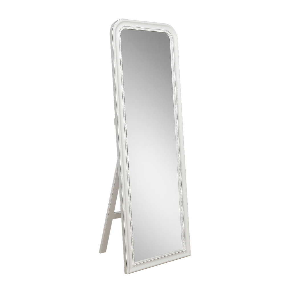 PARISIENNE - Retro cheval mirror L60 x H180 - Brocante white