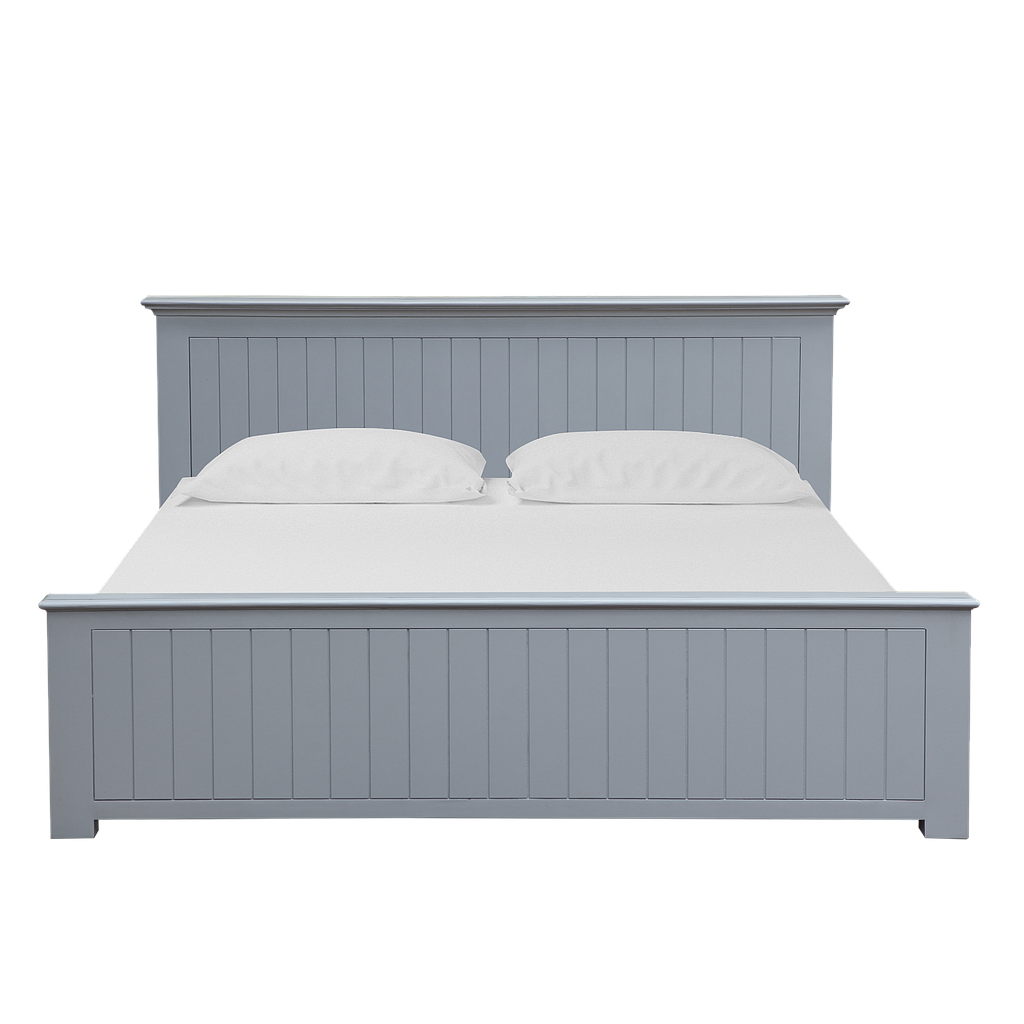 NEIL - King size bed 180x200 - Pearl grey