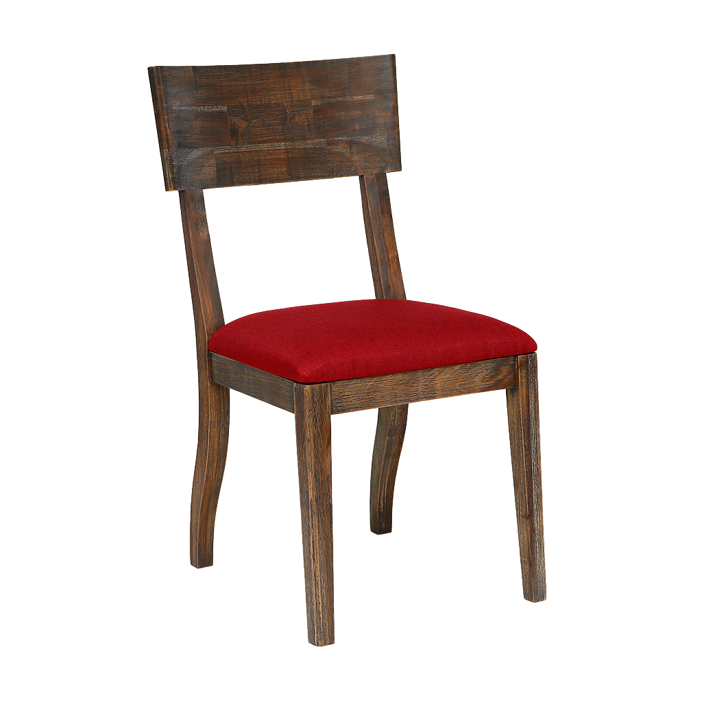 BETSY - Chair - Weathered acacia and Red cover