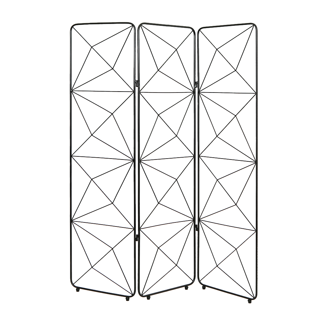 BLUSH - Room divider L152 x H181 - Matt black
