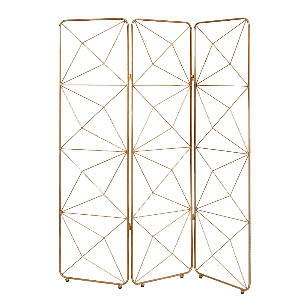 BLUSH - Room divider L152 x H181 - Vintage brass
