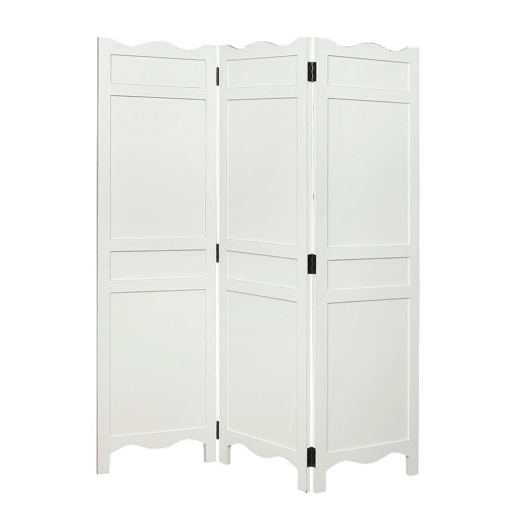 SOLINE - Room divider L150 x H180 - Brocante white
