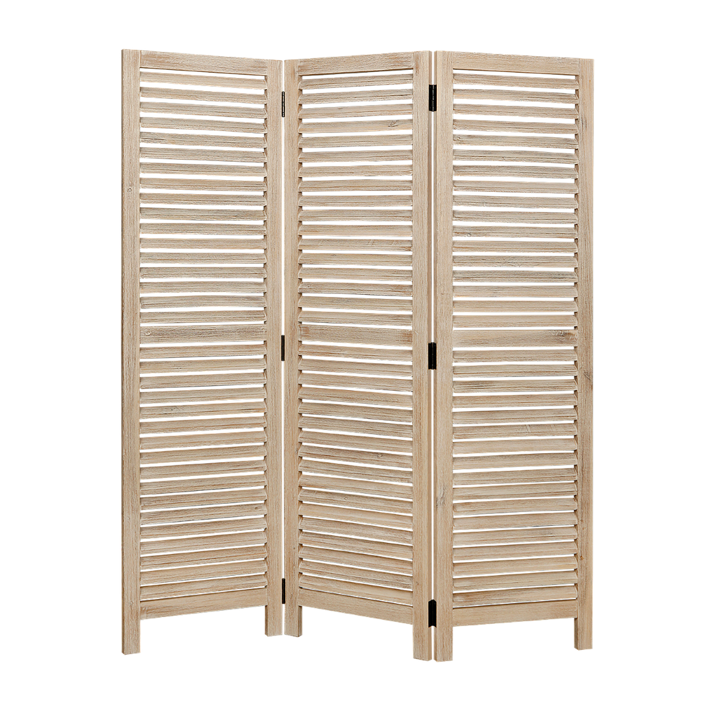 SOAN - Room divider L150 x H180 - Whitened acacia