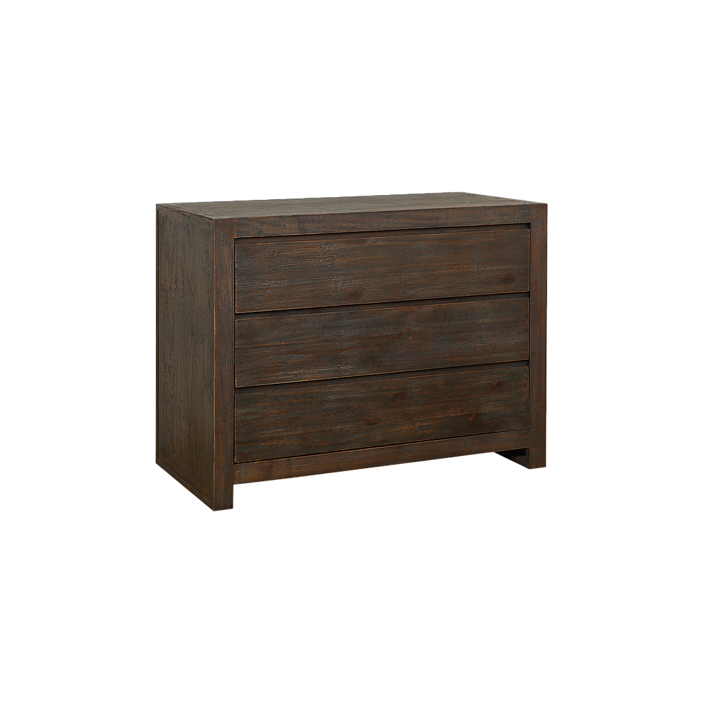 RUBEN - Chest of drawers L110 x H85 - Weathered acacia
