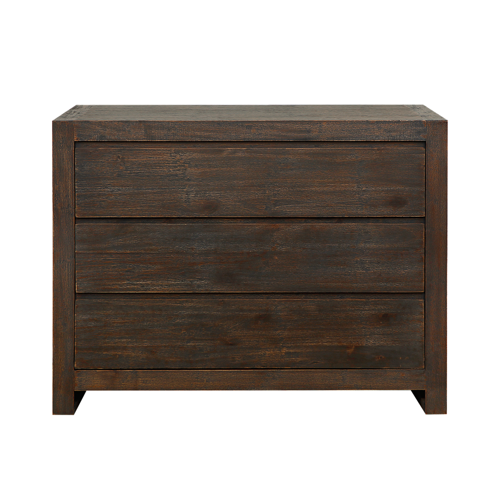 RUBEN - Chest of drawers L110 x H85 - Weathered acacia