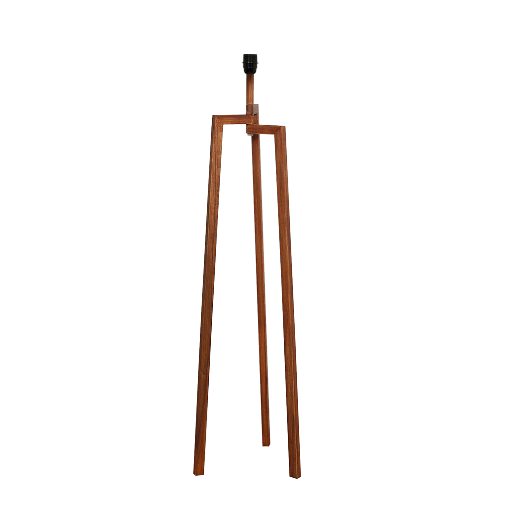 MIRO - Wooden floor lamp H125 - Washed antic