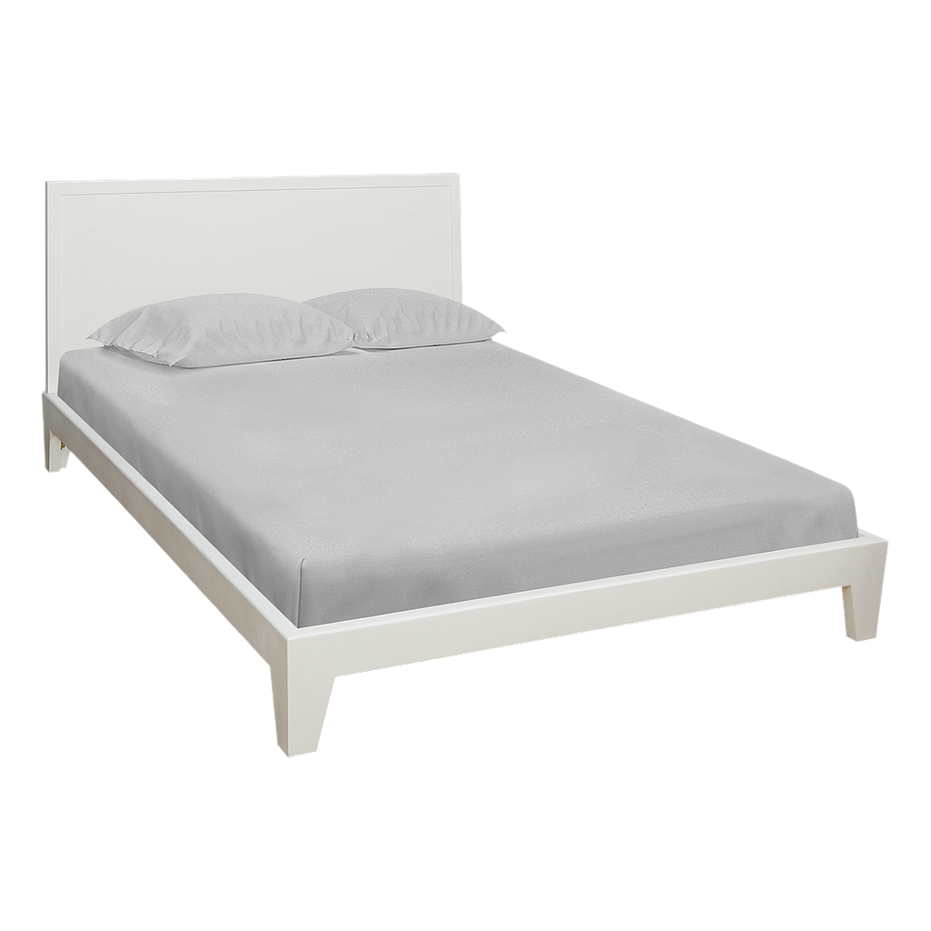 KELSEY - Double size bed (Mattress 140x200) - White