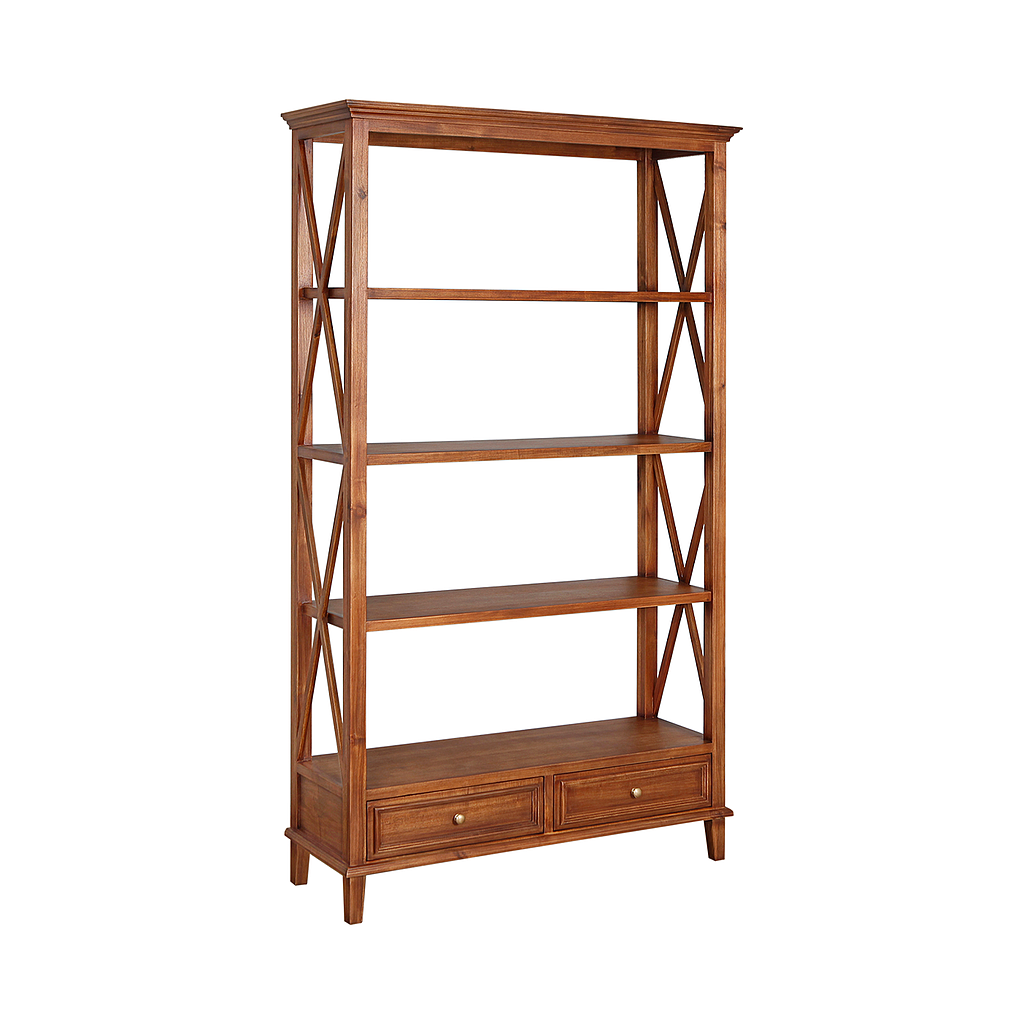 DAPHNEE - Bookcase L110 x H190 - Washed antic