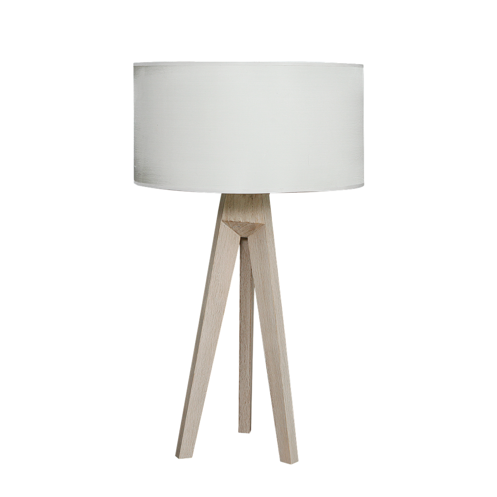 LOFOTEN - Table lamp H58 - Whitened acacia