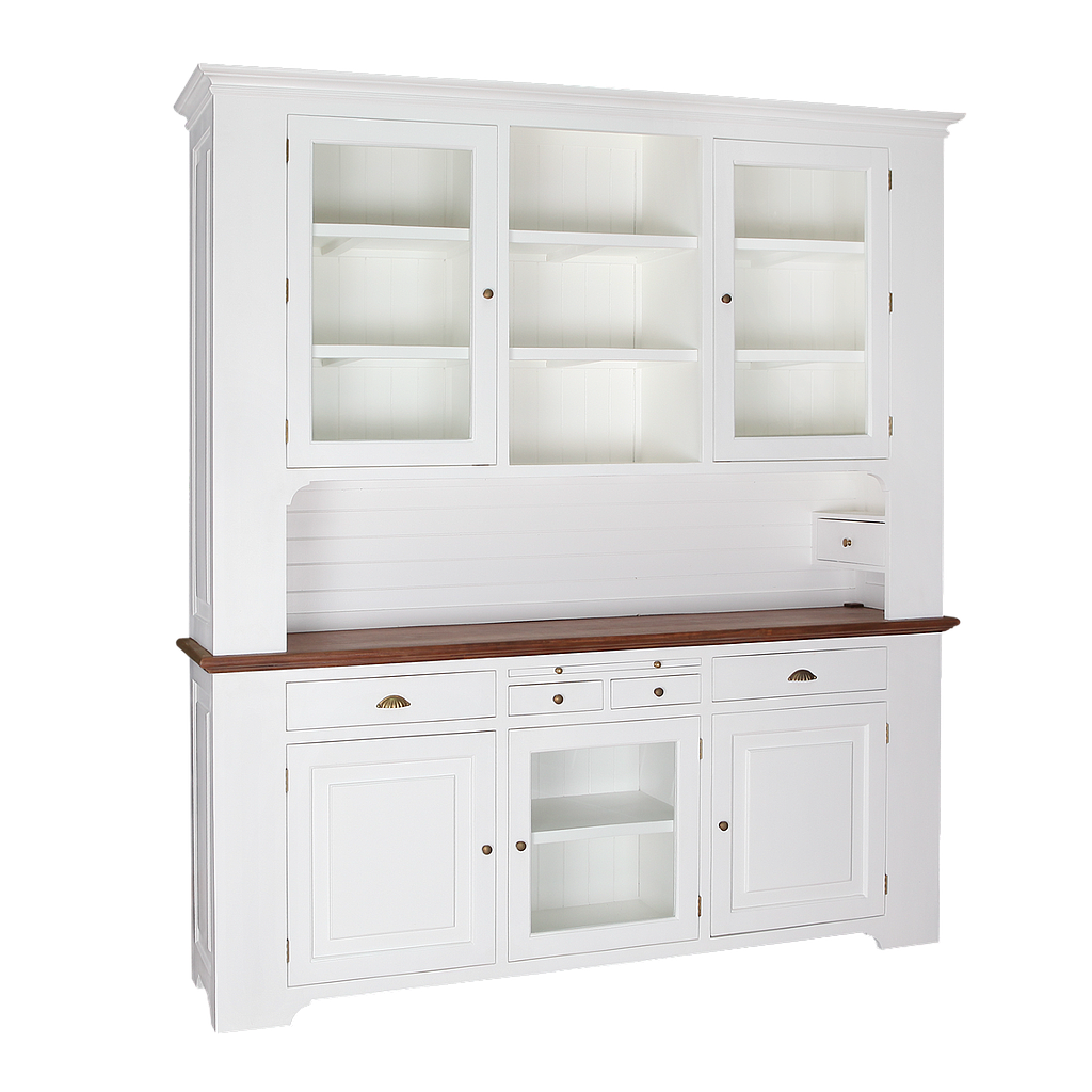 LUBERON - Dresser L205 x H225 - Brushed white and washed antic