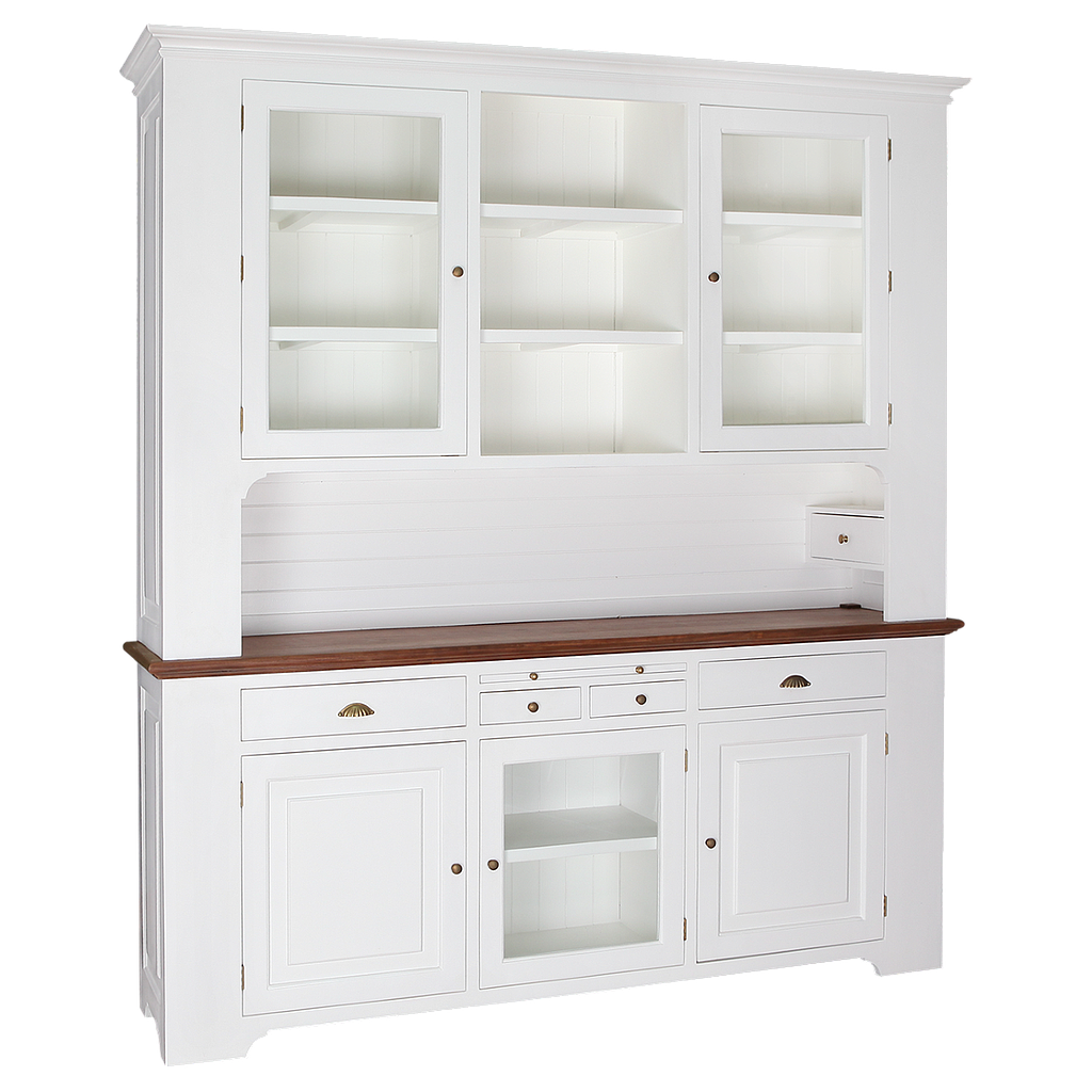 LUBERON - Dresser L205 x H225 - Brushed white and washed antic