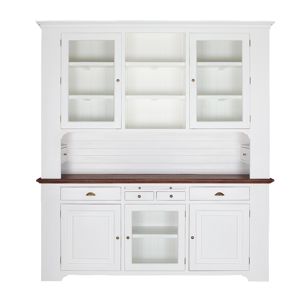 LUBERON - Dresser L205 x H225 - Brushed white and washed antic