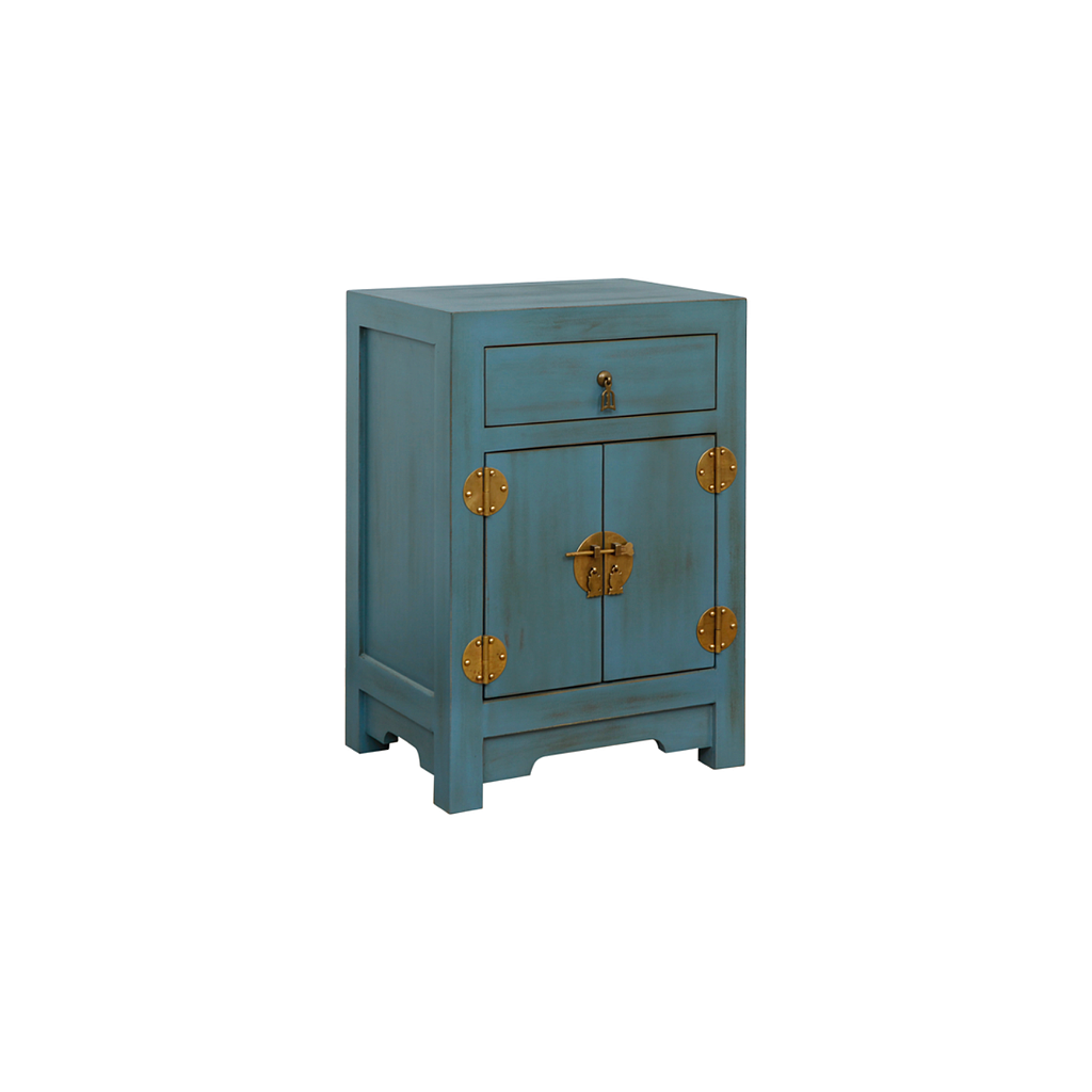 XIAN - Bedside table H62 - Shabby stone blue