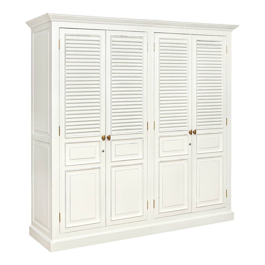 MERRYL - Wardrobe L200 x H200 - Brocante white