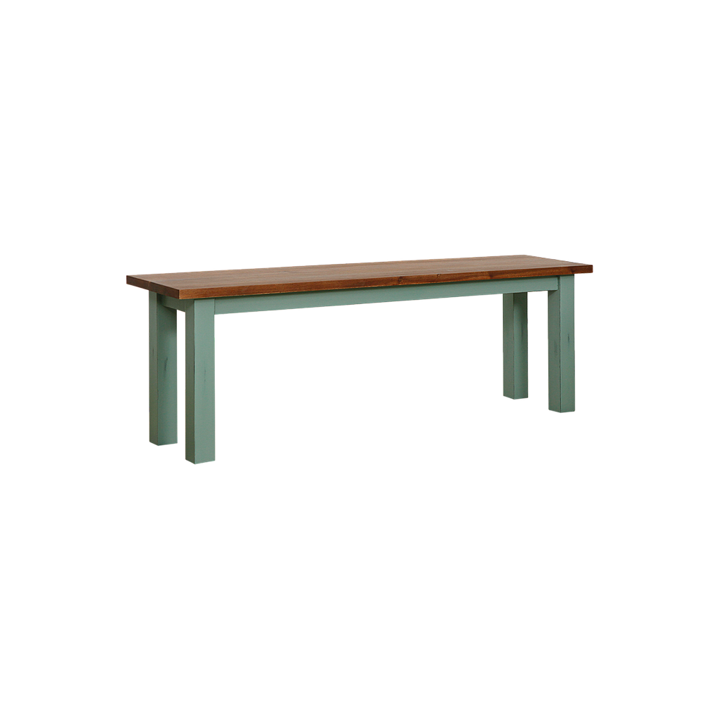 MALAGA - Bench L130 - Patina mint and Washed antic
