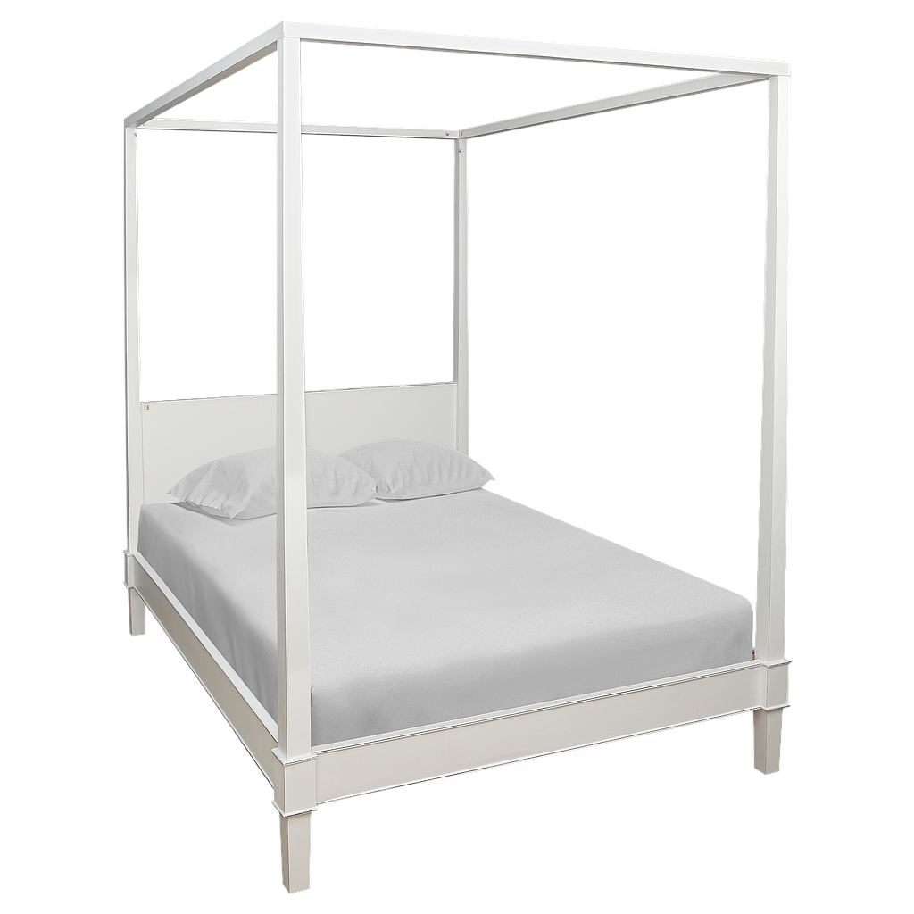 MENCE - Twin size bed 120x200 - Brocante white