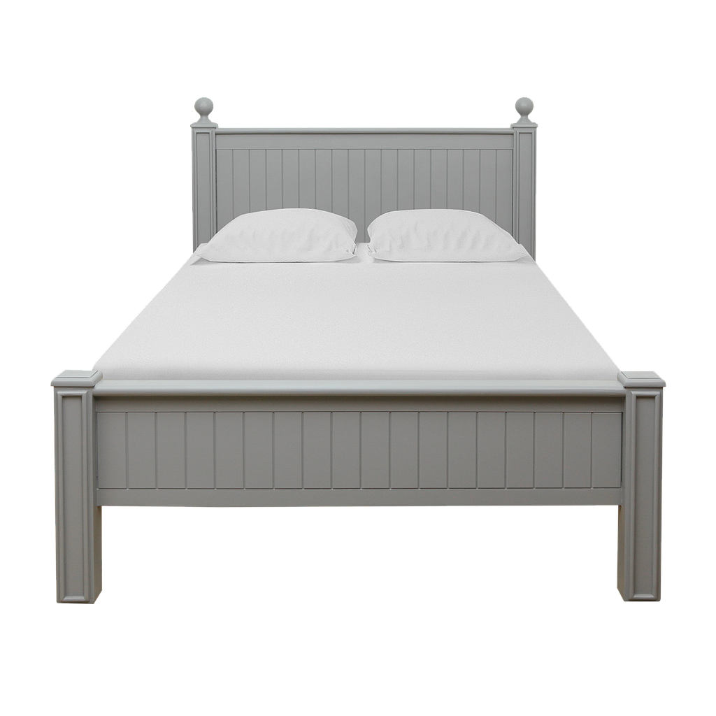 ALES Twin size bed 120x200 Pearl grey Furniture & Decoration