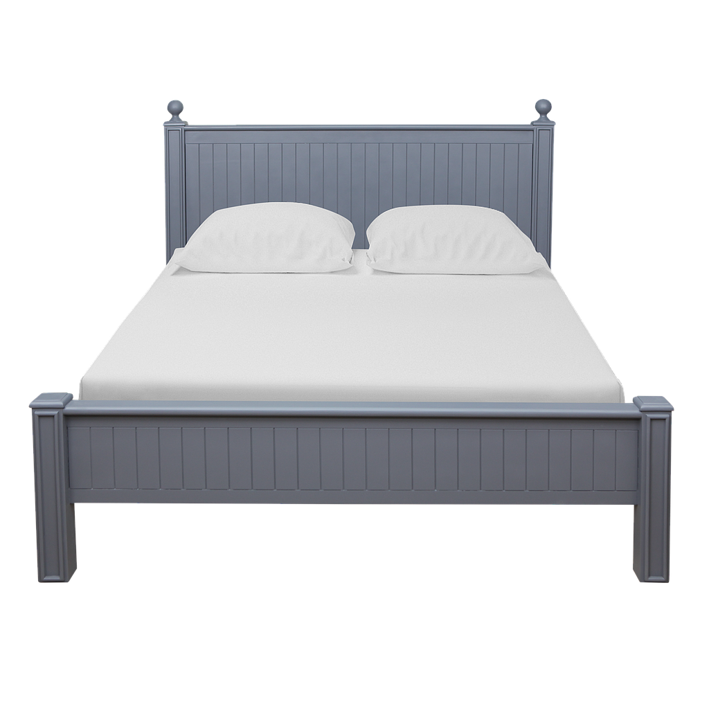 ALES - Queen size bed 160x200 - Pearl grey