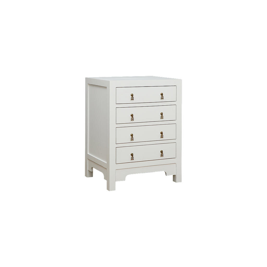 XIAN - Chest of drawers L60 x H80 - Brocante white