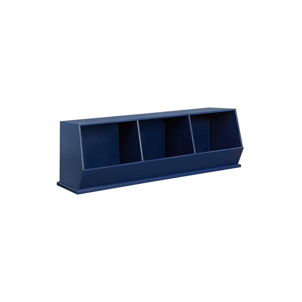 LUKE - Stackable storage Box L123 - Navy blue