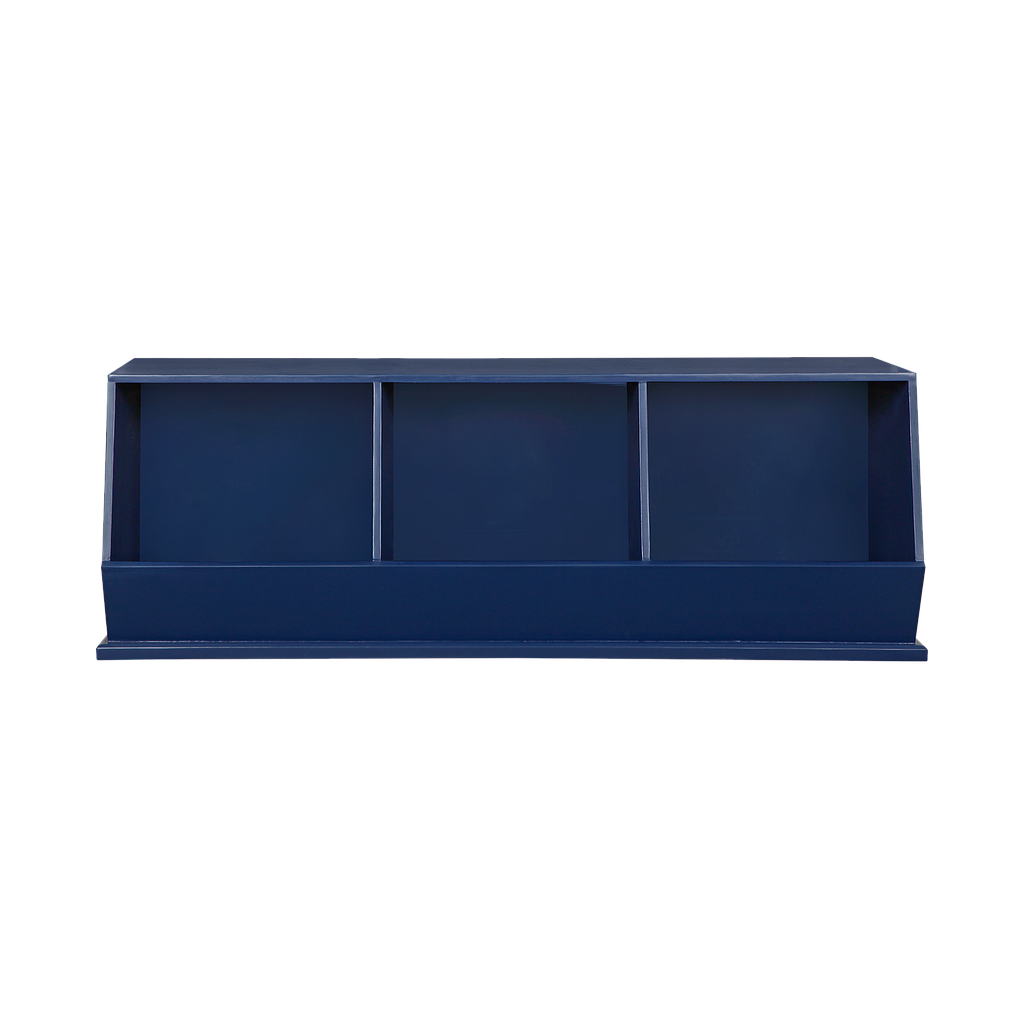 LUKE - Stackable Boxes storage L123 - Navy blue