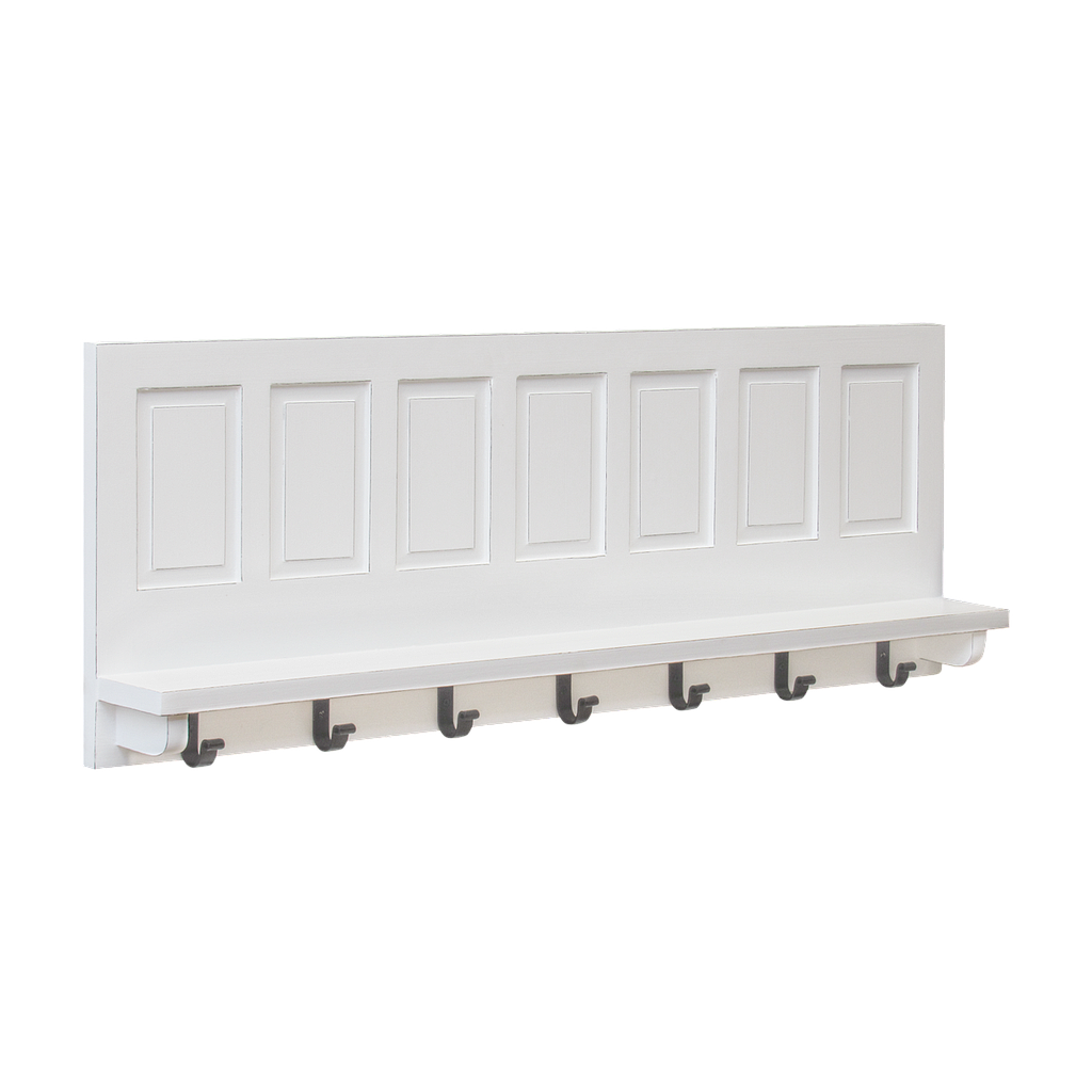 ALBERTINE - Coat rack L100 - Brocante white