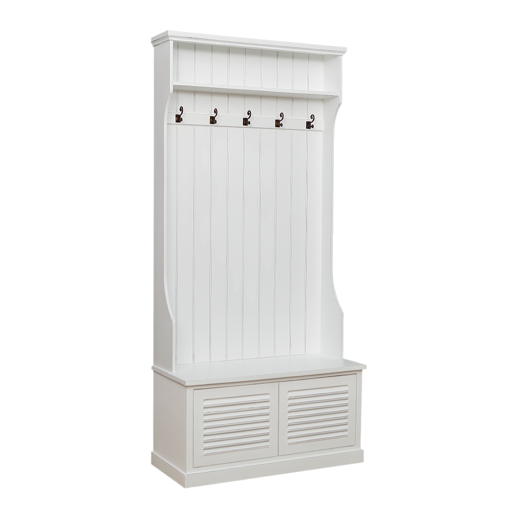 VICTORINE - Hall tree L90 x H190 - Brocante white