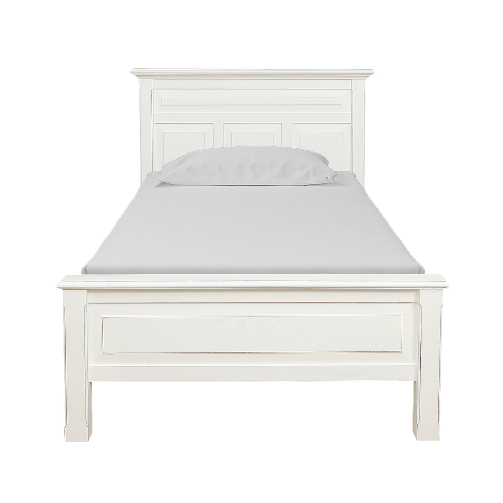 LENS - Single Bed 100x200 - Brocante white