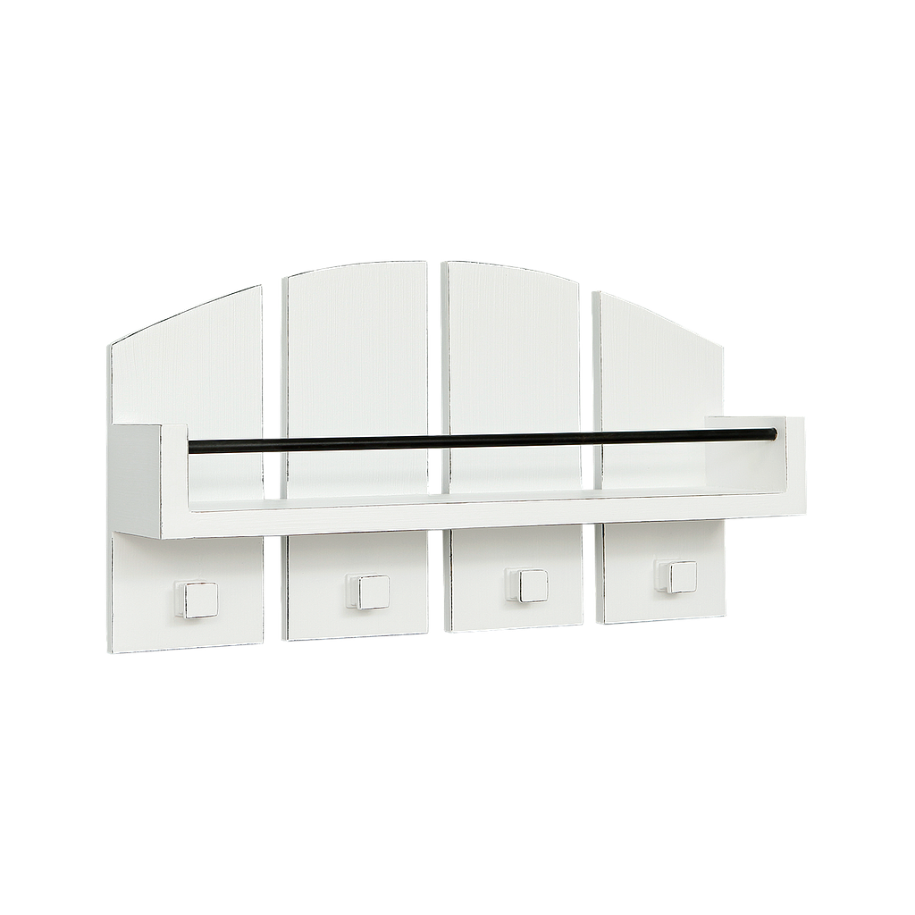 ANATOLE - Hook rail L54 - Brocante white