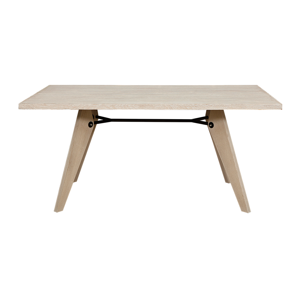 JEAN - Dining table L160 x W90 - Whitened oak