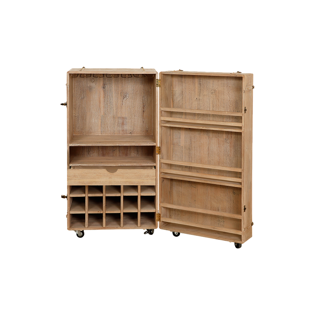 TRAVELER - Wine trunk L57 x H110 - Toffee