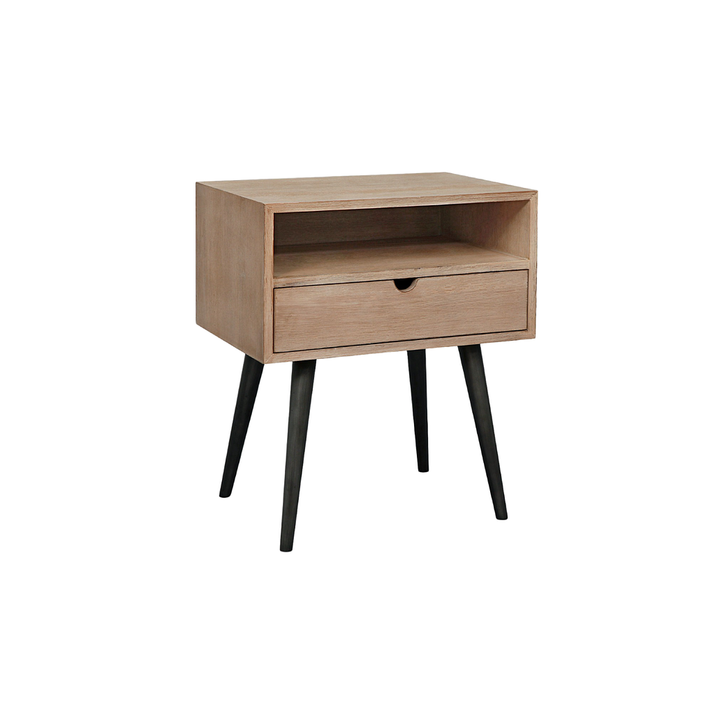 MATIJA - Bedside table H60 - Toffee and Vintage anthracite