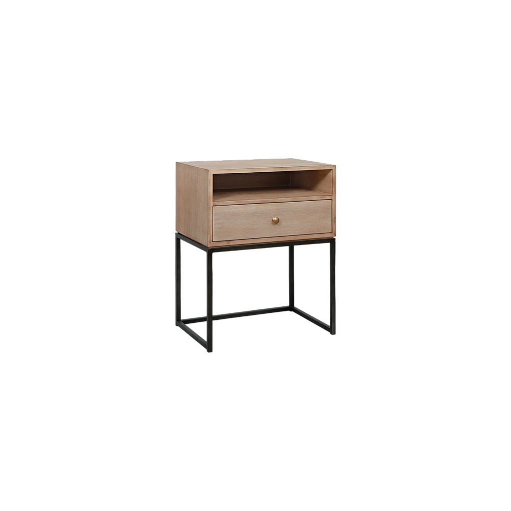 JANA - Bedside table H65 - Toffee and vintage anthracite