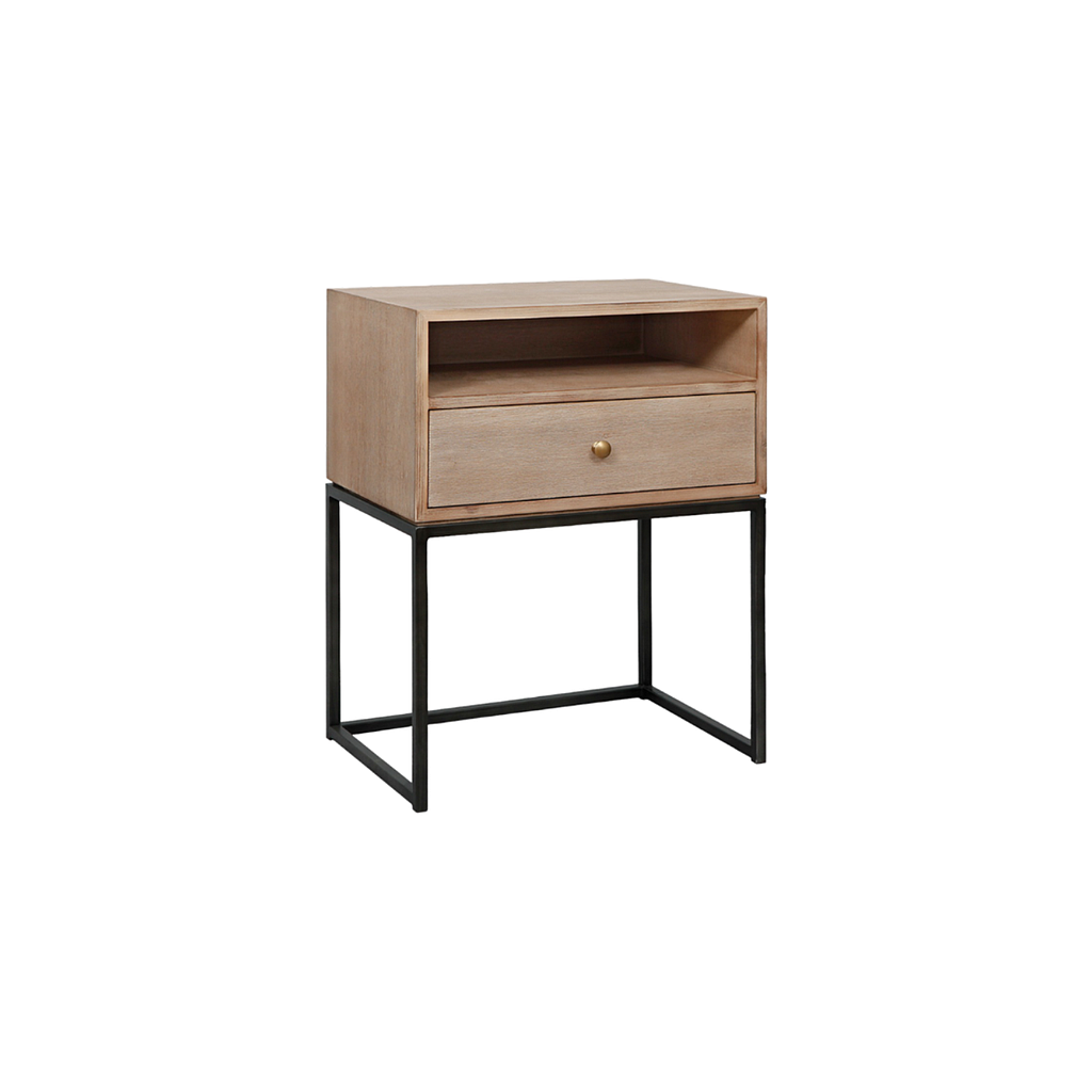 JANA - Bedside table H65 - Toffee and vintage anthracite