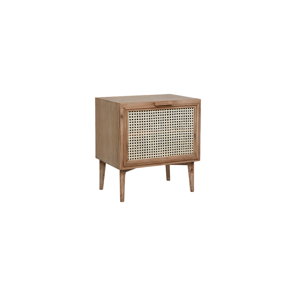 TAHIS - Bedside table H60 - Toffee and natural cane