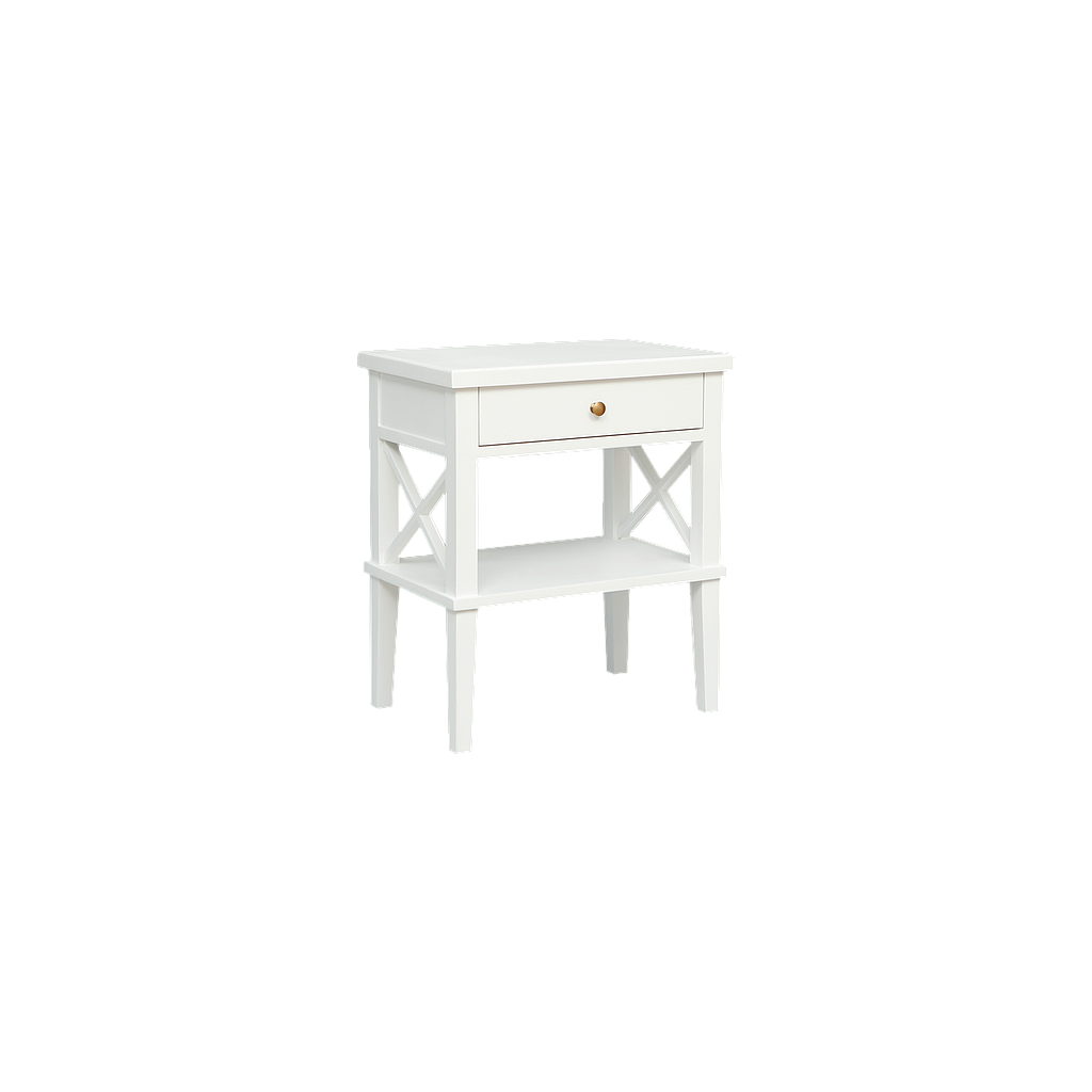ESTEBAN - Bedside table H65 - White