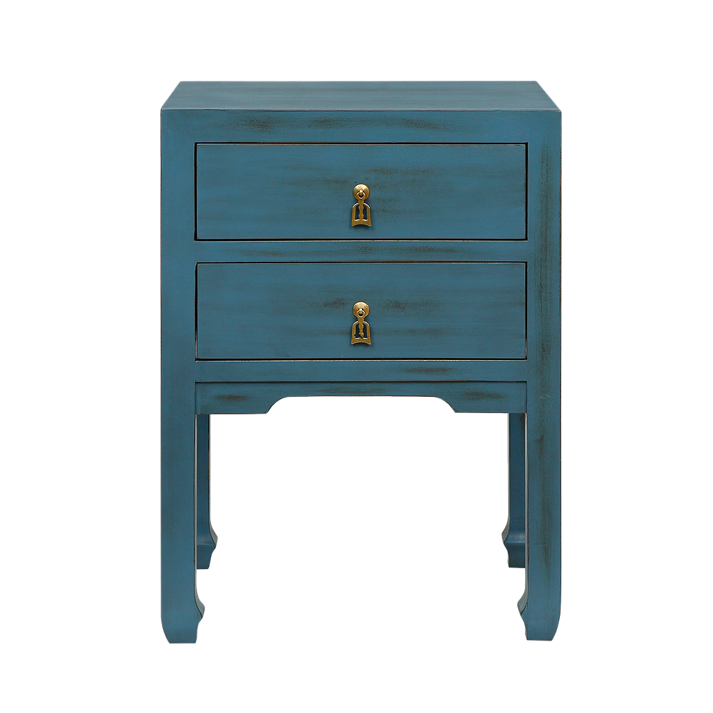 XIAN - Bedside table H65 - Shabby stone blue